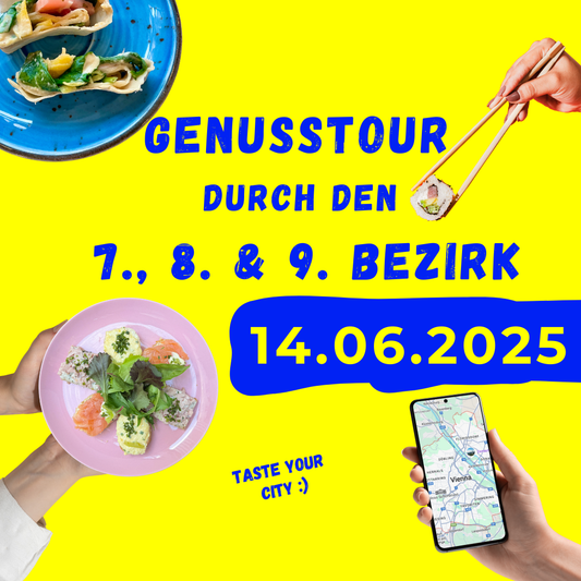 Genusstour im 7., 8. und 9. Bezirk am 14.06.2025