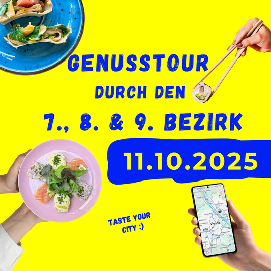 Genusstour im 7., 8. und 9. Bezirk am 11.10.2025