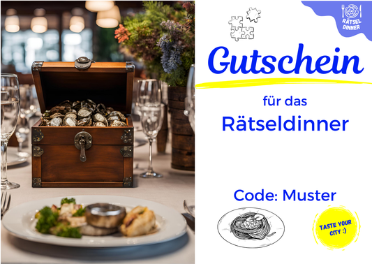 Gutschein für das Rätseldinner