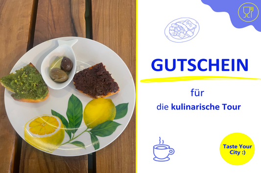 Gutschein für die kulinarische Tour - mit Gutscheincode per E-Mail