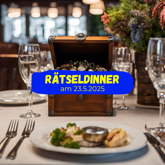 Rätseldinner am 23.05.2025 "Der geheimnisvolle Schatz"